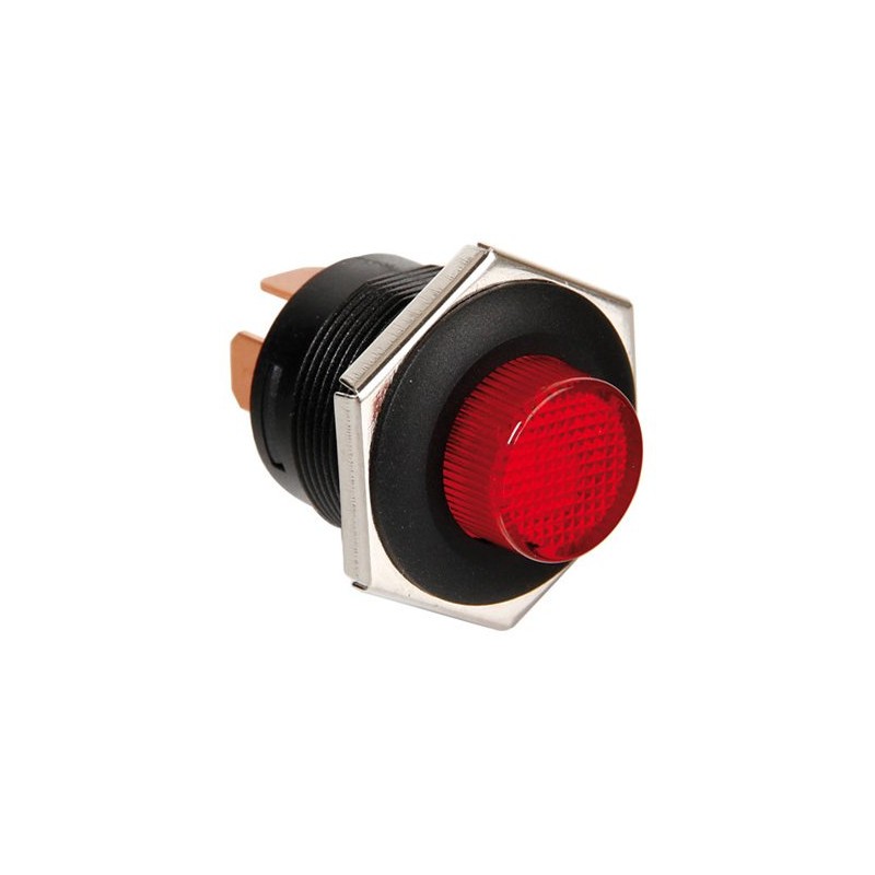 Circuit breaker 10A, IP65, waterproof 12/24V, red