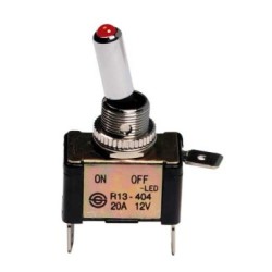Switch with red light 12V