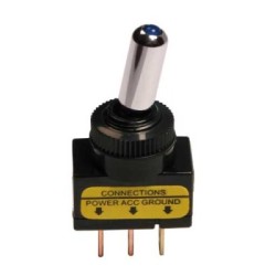 Switch with blue indicator light