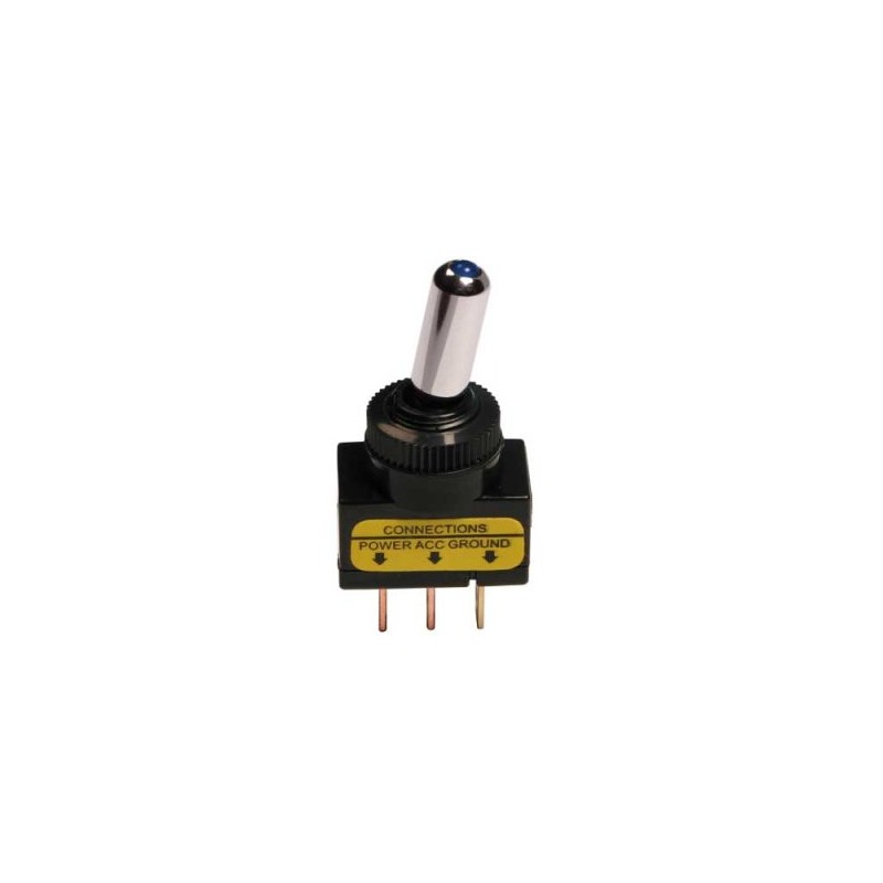 Switch with blue indicator light