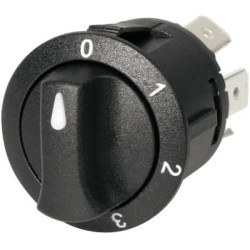 Rotary switch, 4 positions, 12/24V, 20A