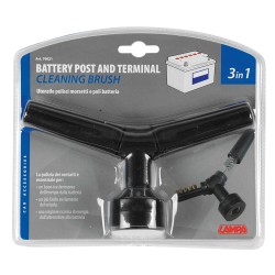 Battery terminal cleaning brush