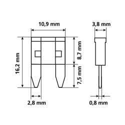 Fork guard compl. Mini 10pcs