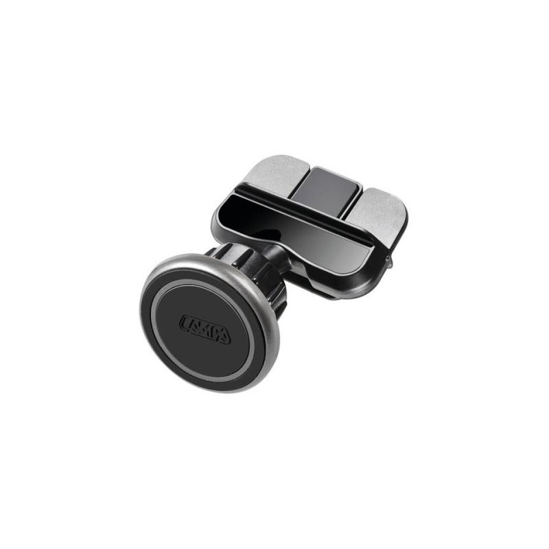 Magnetic phone holder with CD slot attachment