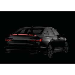 Carbon sticker for spoiler LED 12v red
