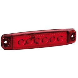 Led tuli 6 ledi,12/24V,punane,96*20*9mm