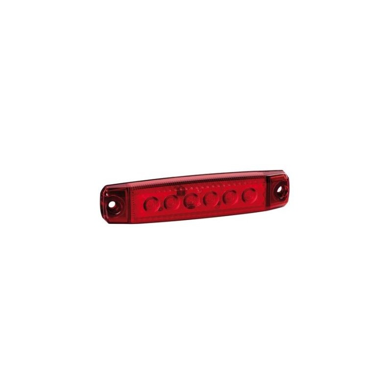 Led tuli 6 ledi,12/24V,punane,96*20*9mm