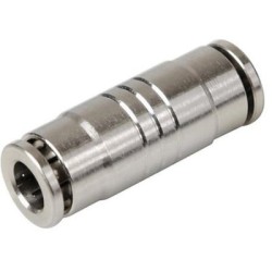 Quick fastener for compressed air tubes 6mm, metal
