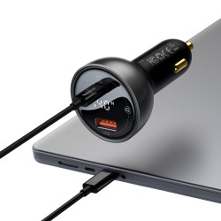 Автомобильное зарядное устройство Baseus USB/USB-C 140 Вт