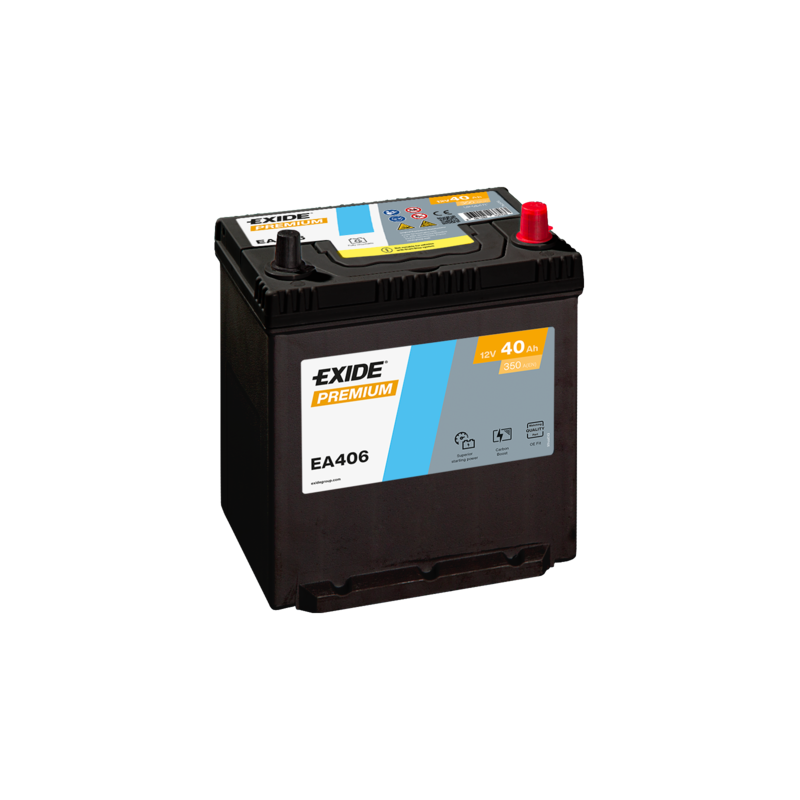 Exide Premium 40Ah360A 187x127x220-+ Exide Premium 40Ah360A 187x127x220-+