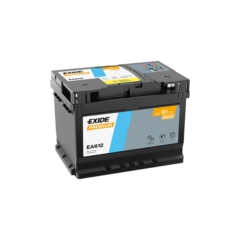 Exide Premium 61Ah600A 242x175x175-+- veoauto varuosad- Nordparts