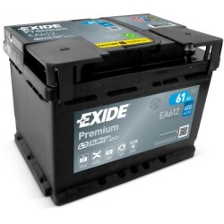 Exide Premium 61Ah600A 242x175x175-+
