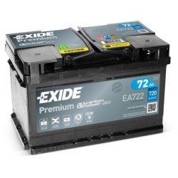 Exide Premium 72Ah720A 278x175x175-+