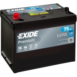 Exide Premium 75Ah630A 260x170x222+-