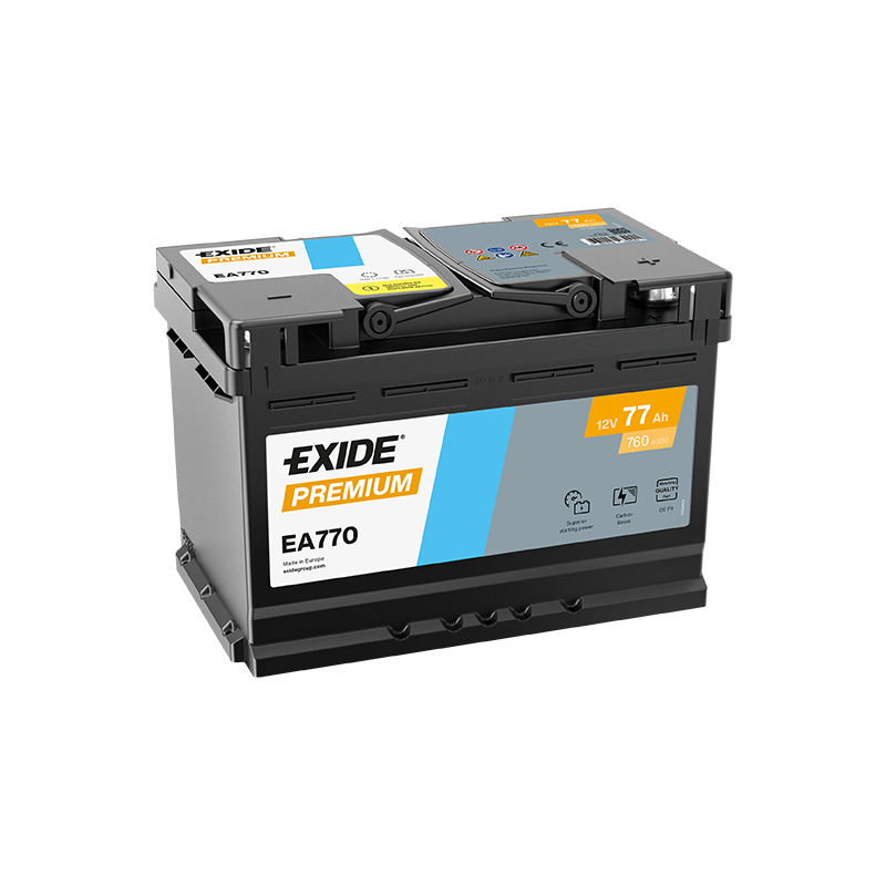 Exide Premium 77Ah760A 278x175x190-+ Exide Premium 77Ah760A 278x175x190-+