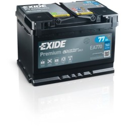 Exide Premium 77Ah760A 278x175x190-+