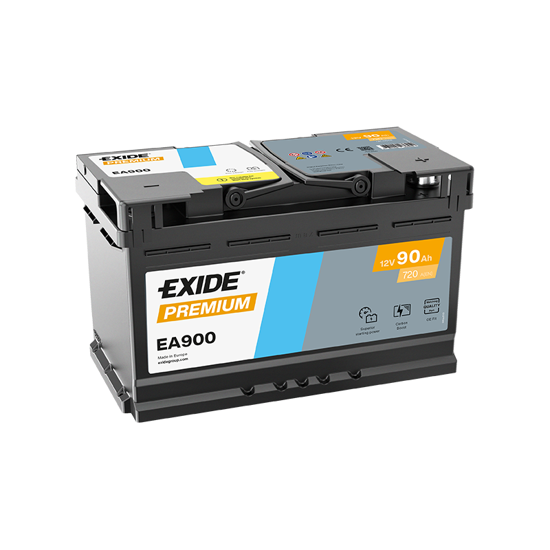 Exide Premium 90Ah720A 315x175x190-+ Exide Premium 90Ah720A 315x175x190-+