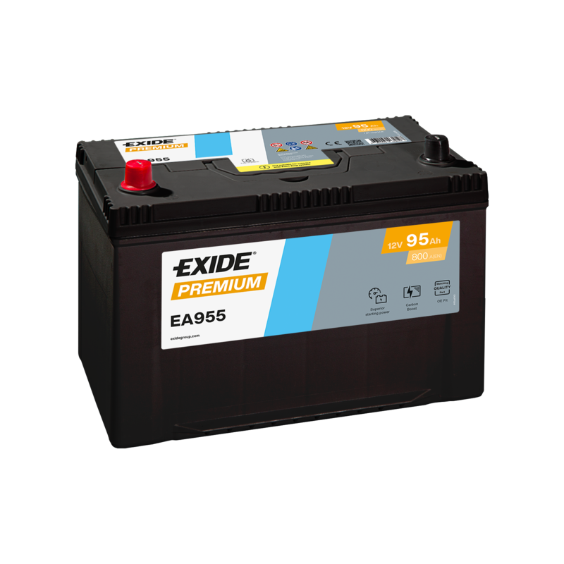 Exide Premium 95Ah800A 306x173x222+- Exide Premium 95Ah800A 306x173x222+-