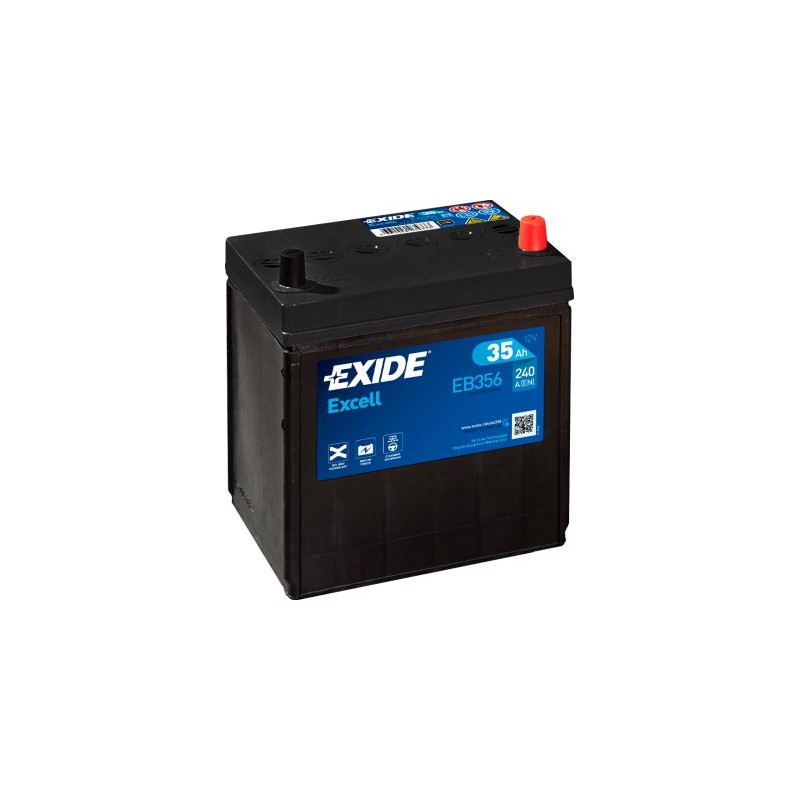 Exide Excell 35Ah 240A 187x127x220-+- kuorma-auton varaosat- Nordparts