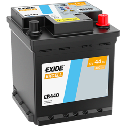 Exide Excell 44Ah 400A 175x175x190-+