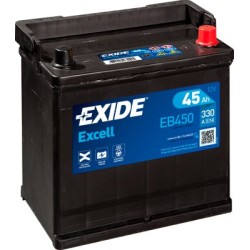 Exide Excell 45Ah 330A 218x133x223-+
