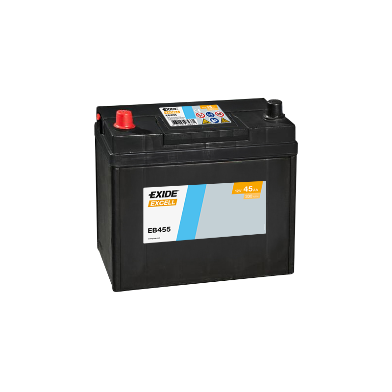 Exide Excell 45Ah 330A 237x127x227+- Exide Excell 45Ah 330A 237x127x227+-