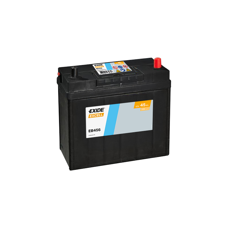 Exide Excell 45Ah 300A 234x127x220-+J Exide Excell 45Ah 300A 234x127x220-+J