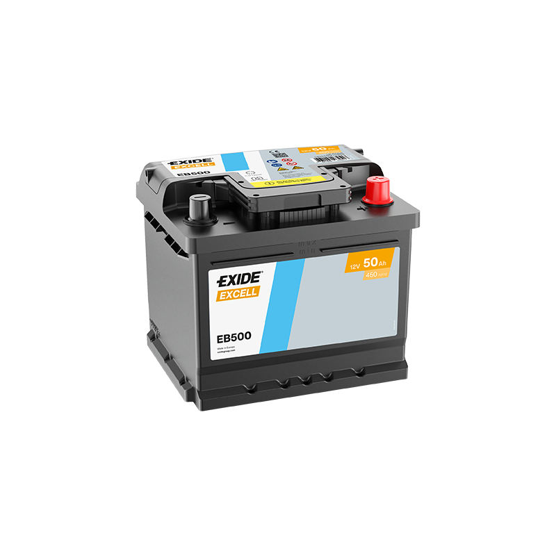 Exide Excell 50Ah 450A 207x175x190-+ Exide Excell 50Ah 450A 207x175x190-+