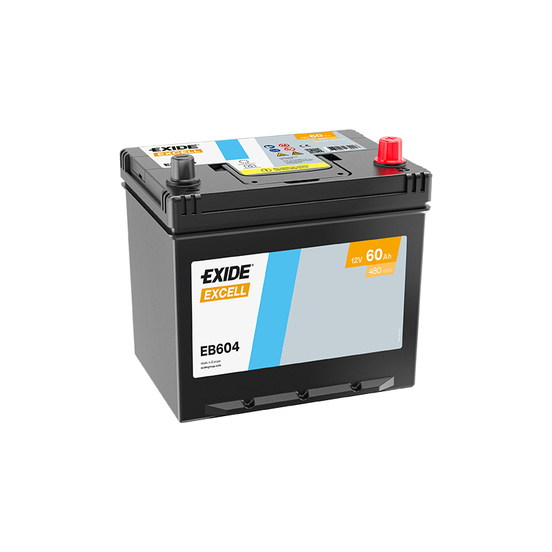 Exide Excell 60Ah 390A 230x172x220-+ Exide Excell 60Ah 390A 230x172x220-+
