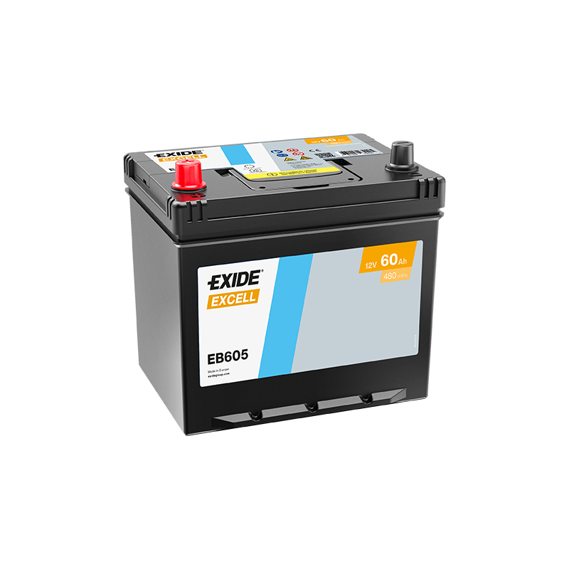 Exide Excell 60Ah 390A 230x172x220+- Exide Excell 60Ah 390A 230x172x220+-