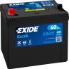 Exide Excell 60Ah 390A 230x172x220+-