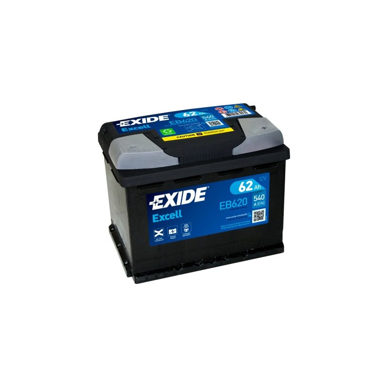 Exide Excell 62Ah 540A 242x175x190-+- запчасти для грузовиков- Nordparts