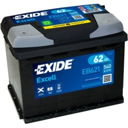 Exide Excell 62Ah 540A 242x175x190 PLUSS-MIINUS- veoauto varuosad- Nordparts
