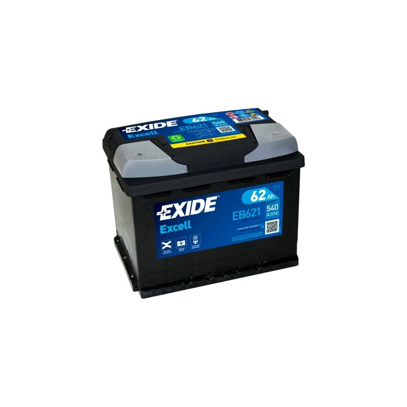 Exide Excell 62Ah 540A 242x175x190+-- запчасти для грузовиков- Nordparts