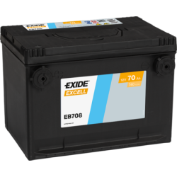 Exide Excell 70Ah740A 260x180x186+- USA