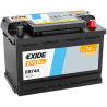 Exide Excell 74Ah 680A 278x175x190-+