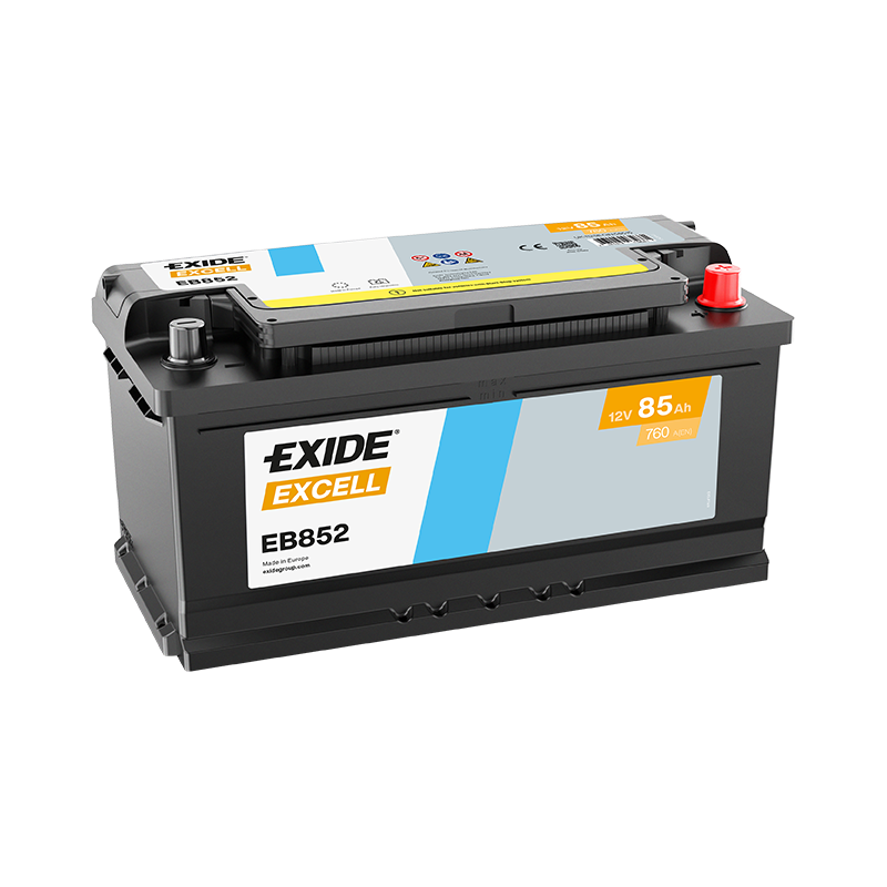 Exide Excell 85Ah 760A 353x175x175-+