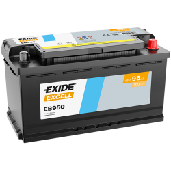 Exide Excell 95Ah 800A 353x175x190-+