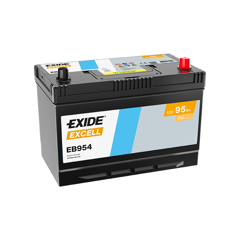 Exide Excell 95Ah 720A 306x173x222-+