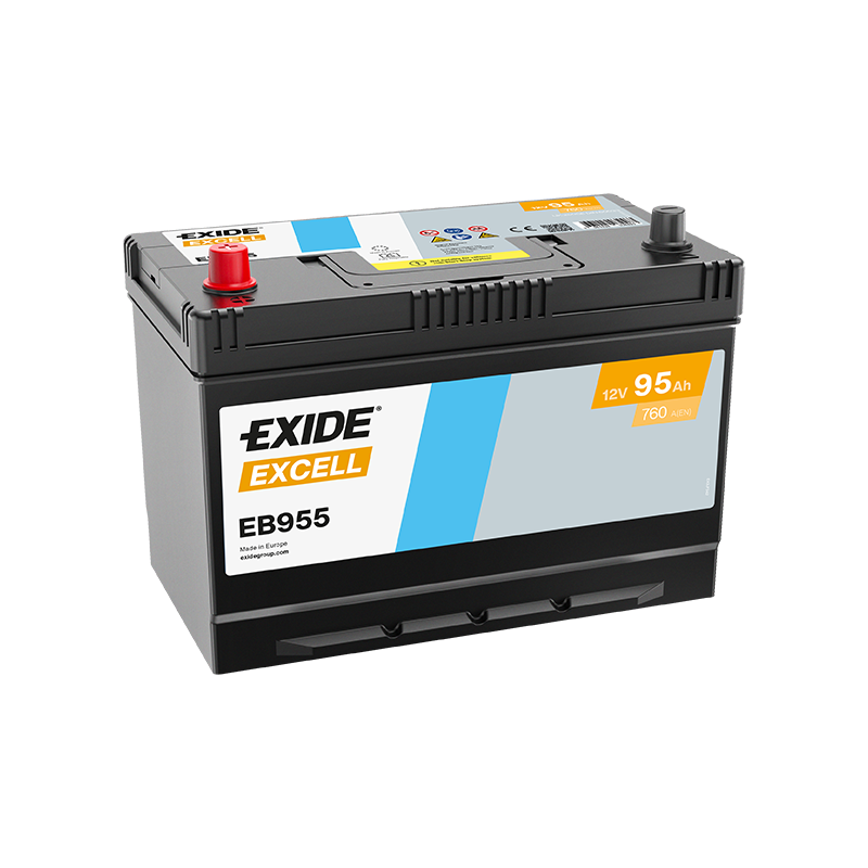 Exide Excell 95Ah 720A 306x173x222+- Exide Excell 95Ah 720A 306x173x222+-