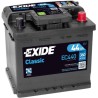 Exide Classic 44Ah360A 207x175x190-+