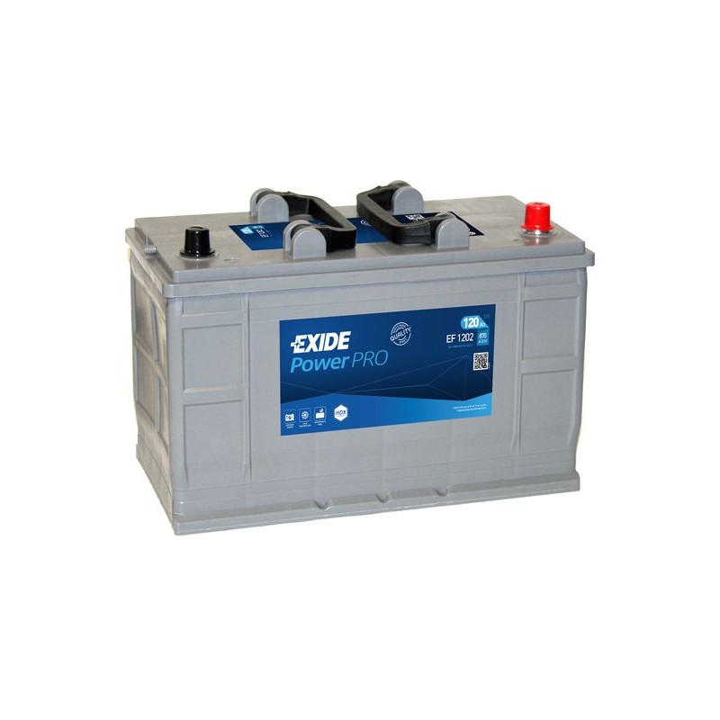 Exide PowerPRO 120Ah 870A 349x175x235-+ Exide PowerPRO 120Ah 870A 349x175x235-+