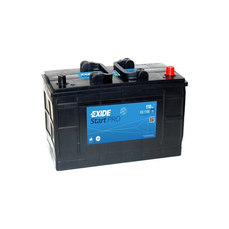 Exide StartPRO 110Ah750A 349x175x235-+