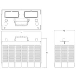 Exide StartPRO 110Ah950A 330x173x240+