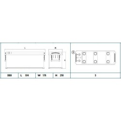 Exide StartPRO 135Ah1000A 514x175x210+-