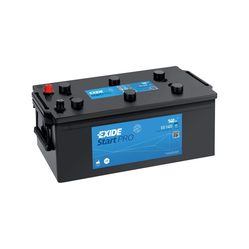 Exide StartPRO 140Ah800A 513x189x223+- Exide StartPRO 140Ah800A 513x189x223+-