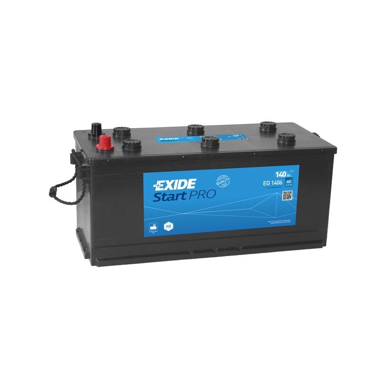 Exide StartPRO 140Ah800A 510x175x225-+ Exide StartPRO 140Ah800A 510x175x225-+