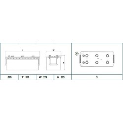 Exide StartPRO 180Ah1000A513x223x223+- Exide StartPRO 180Ah1000A513x223x223+-