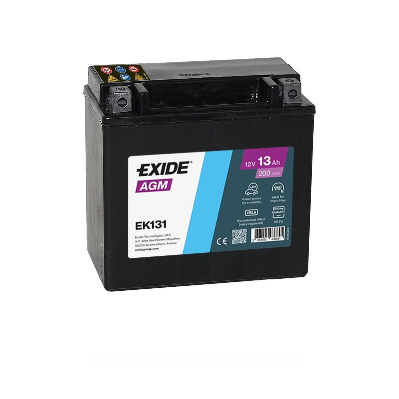 Exide AGM 13Ah 200A 150x90x145+- Exide AGM 13Ah 200A 150x90x145+-