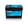 Exide AGM 62Ah 680A 242x175x190-+